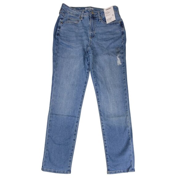 Sonoma Jeans Blue High Rise Curvy Straight Womens 8L New with Tags - Picture 1 of 8